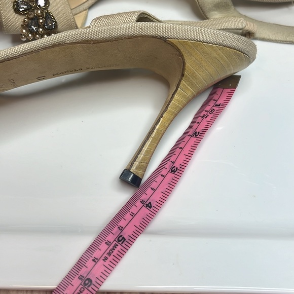 MANOLO BLAHNIK JEWELED HEELS - Picture 7 of 10